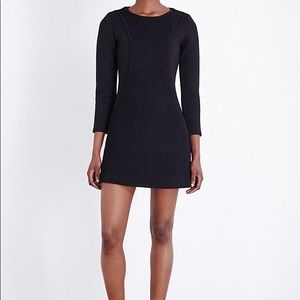 Maje Rozy Mini Dress - Black Long Sleeve